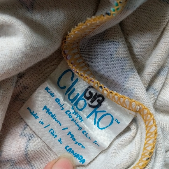 Club KO Loose Flowy Mustard Trees Shorts M - Picture 3 of 3